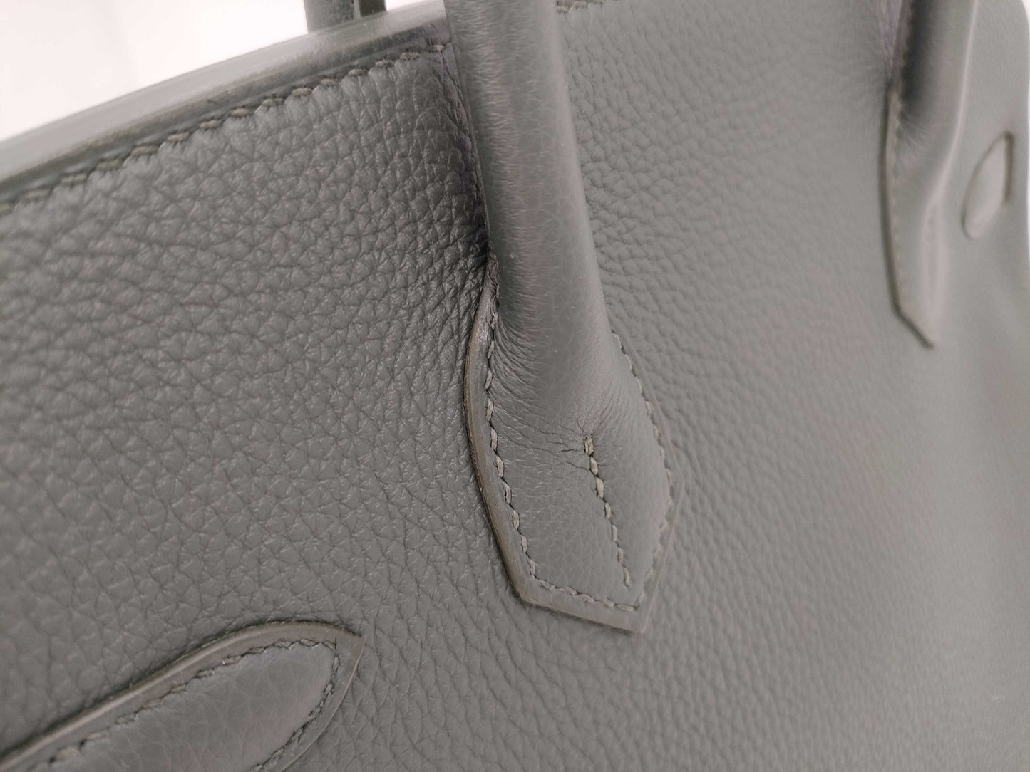 HERMES Birkin 30K Stamped Vert Amande Gold Hardware Handbag