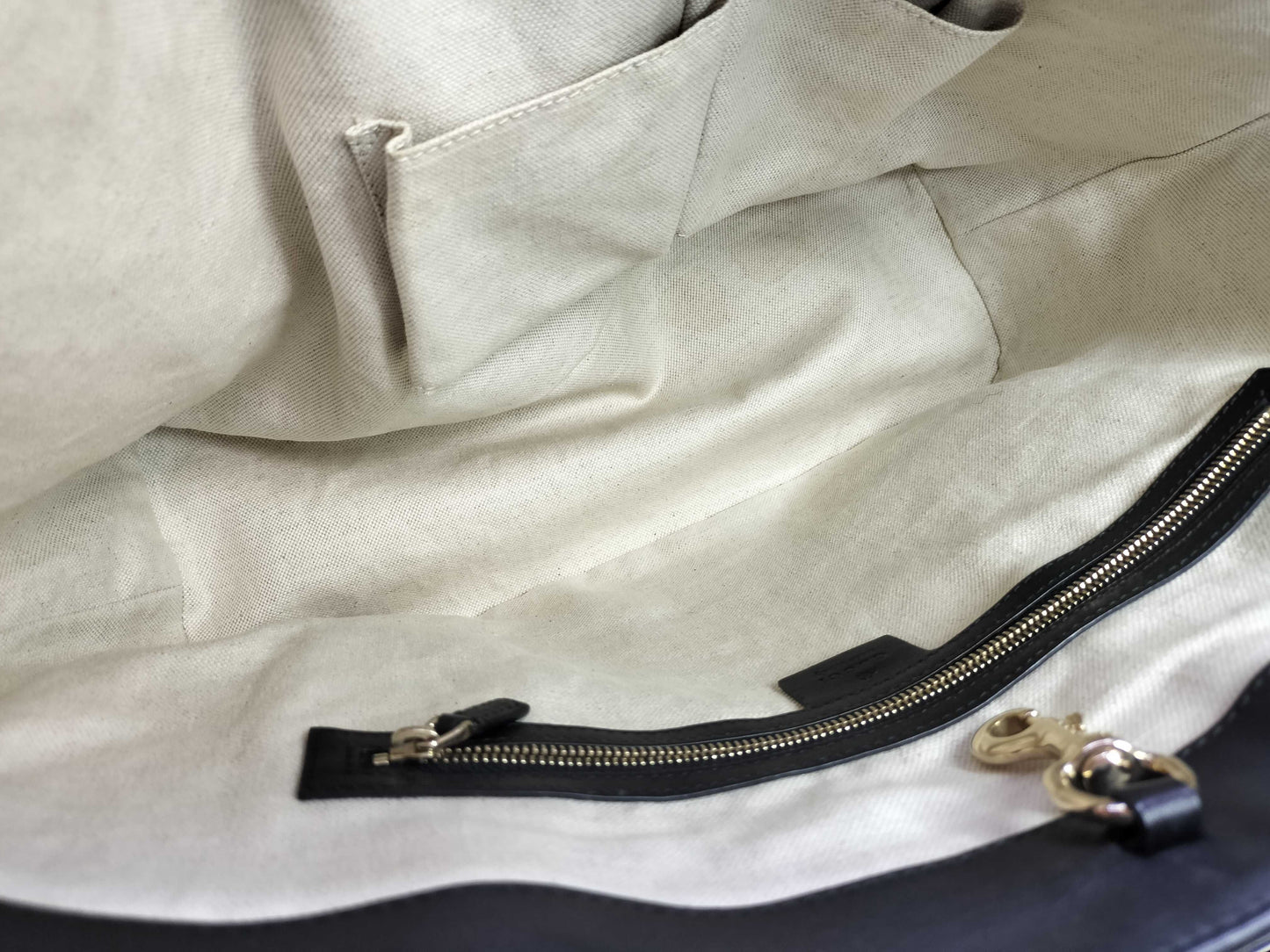 GUCCI Nice Tote in Black Micro Guccissima Patent Leather with Gold Tote Bag, 309613 002123