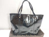 GUCCI Nice Tote in Black Micro Guccissima Patent Leather with Gold Tote Bag, 309613 002123
