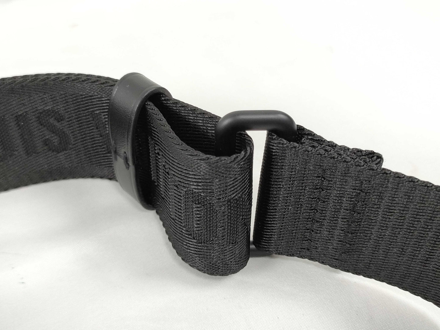 LOUIS VUITTON Louis Vuitton Signature Adjustable Strap, Black with Black Hardware, 95*4.5*0.5cm Strap