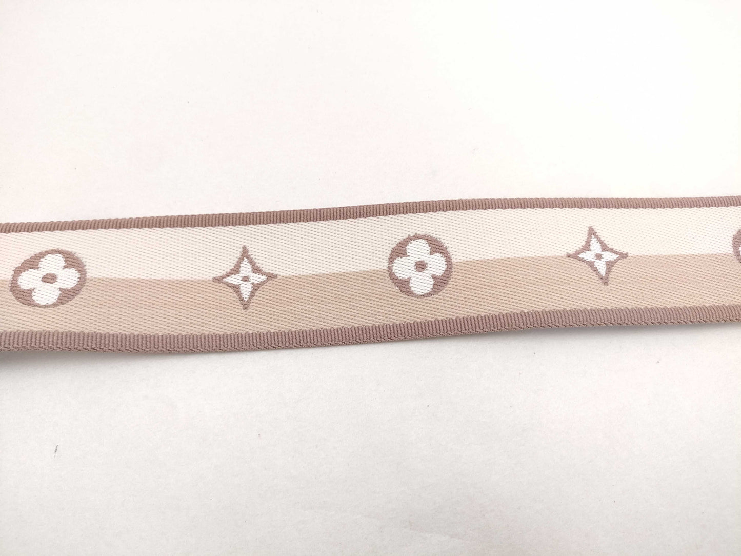 LOUIS VUITTON Signature Strap, Beige/Brown Canvas with Gold Hardware, 95*4.5*.05cm Strap