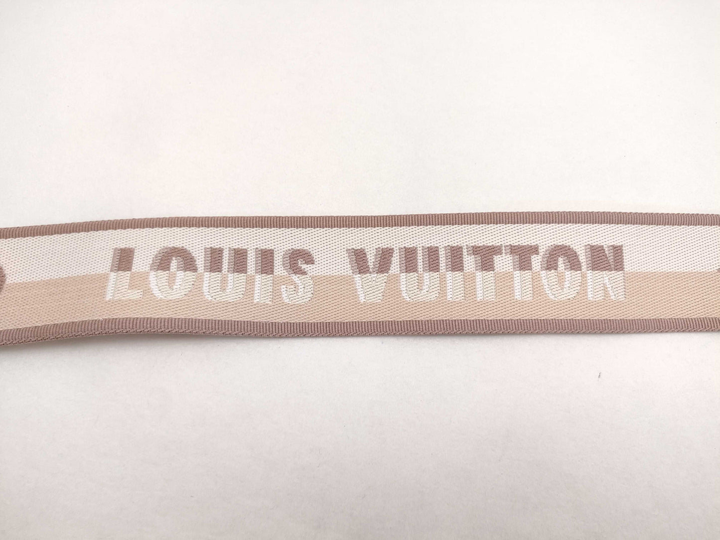 LOUIS VUITTON Signature Strap, Beige/Brown Canvas with Gold Hardware, 95*4.5*.05cm Strap