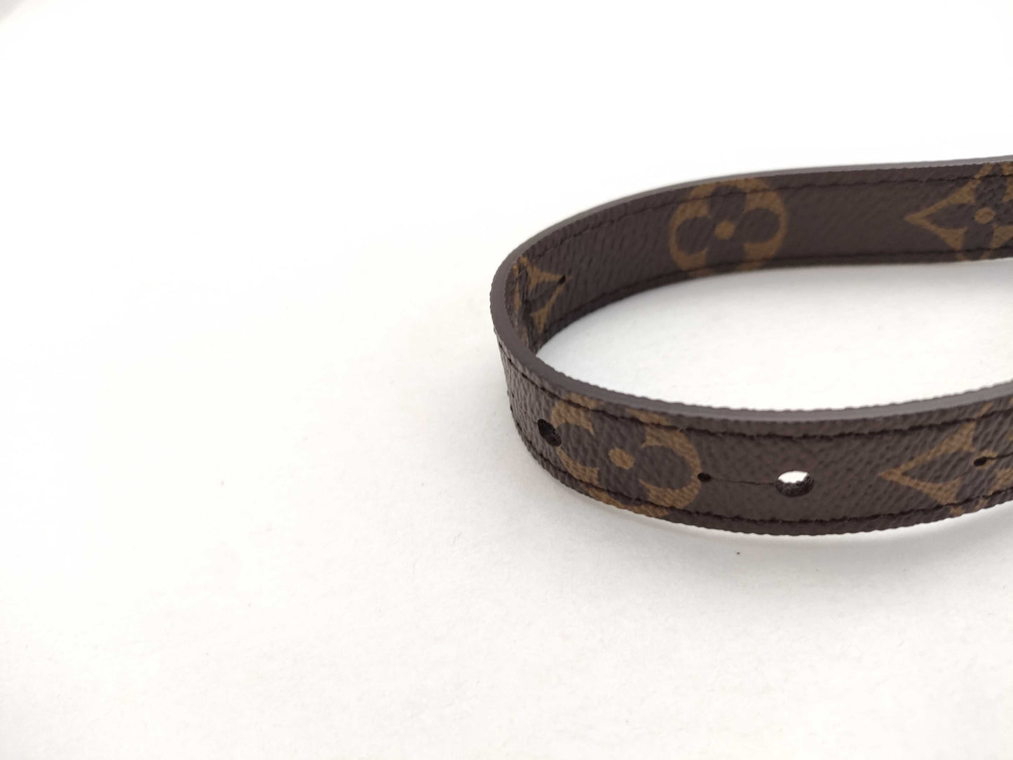LOUIS VUITTON Louis Vuitton Monogram Adjustable Strap Brown with Gold Hardware 80*2*.05cm Strap