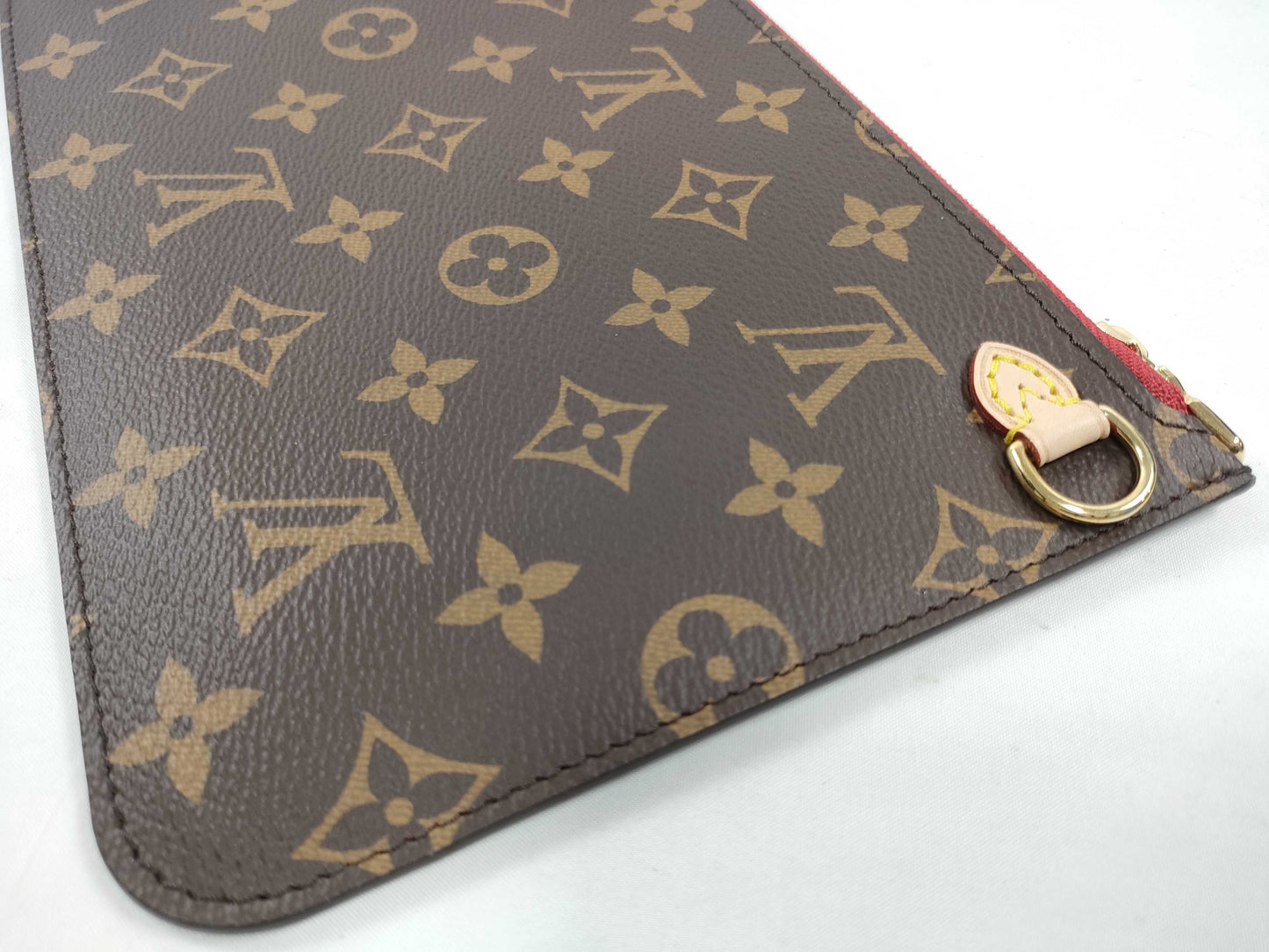 LOUIS VUITTON Monogram Louis Vuitton Neverfull Pouch / Brown Monogram Canvas / Gold Hardware Other Accessories