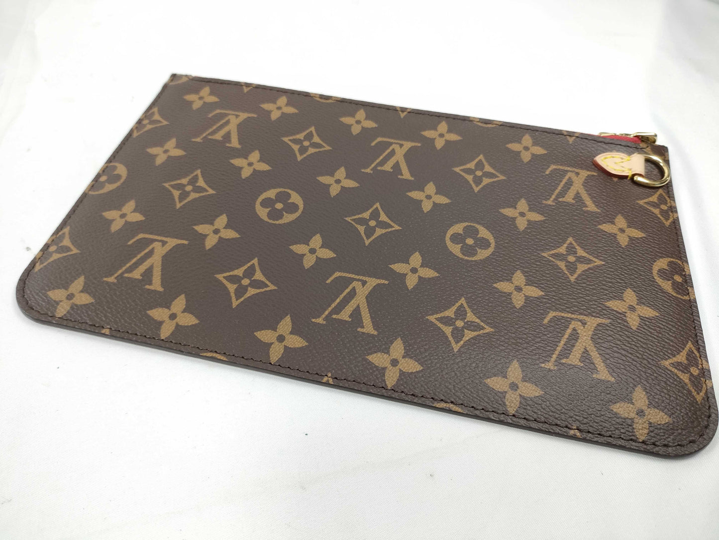 LOUIS VUITTON Monogram Louis Vuitton Neverfull Pouch / Brown Monogram Canvas / Gold Hardware Other Accessories
