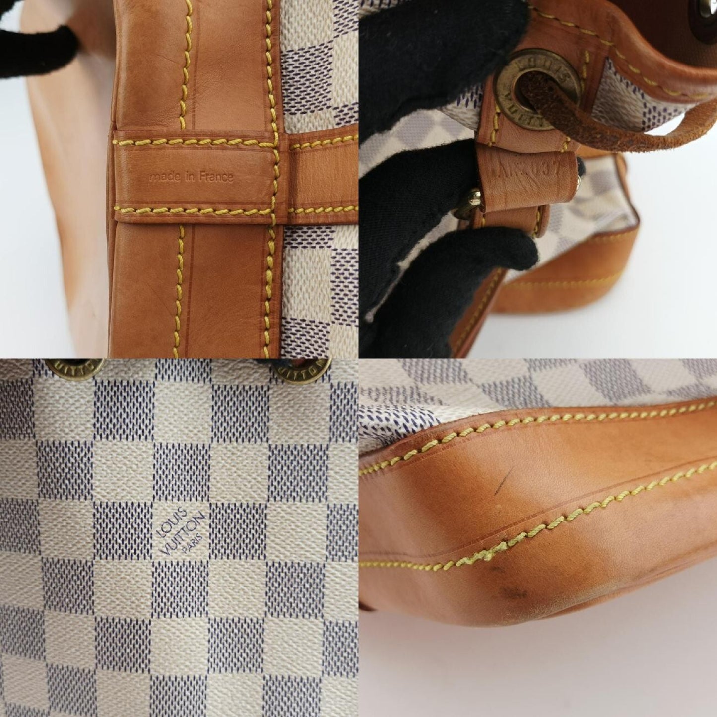 LOUIS VUITTON Noë Azur Damier Canvas N42222AR2137 Shoulder Bag