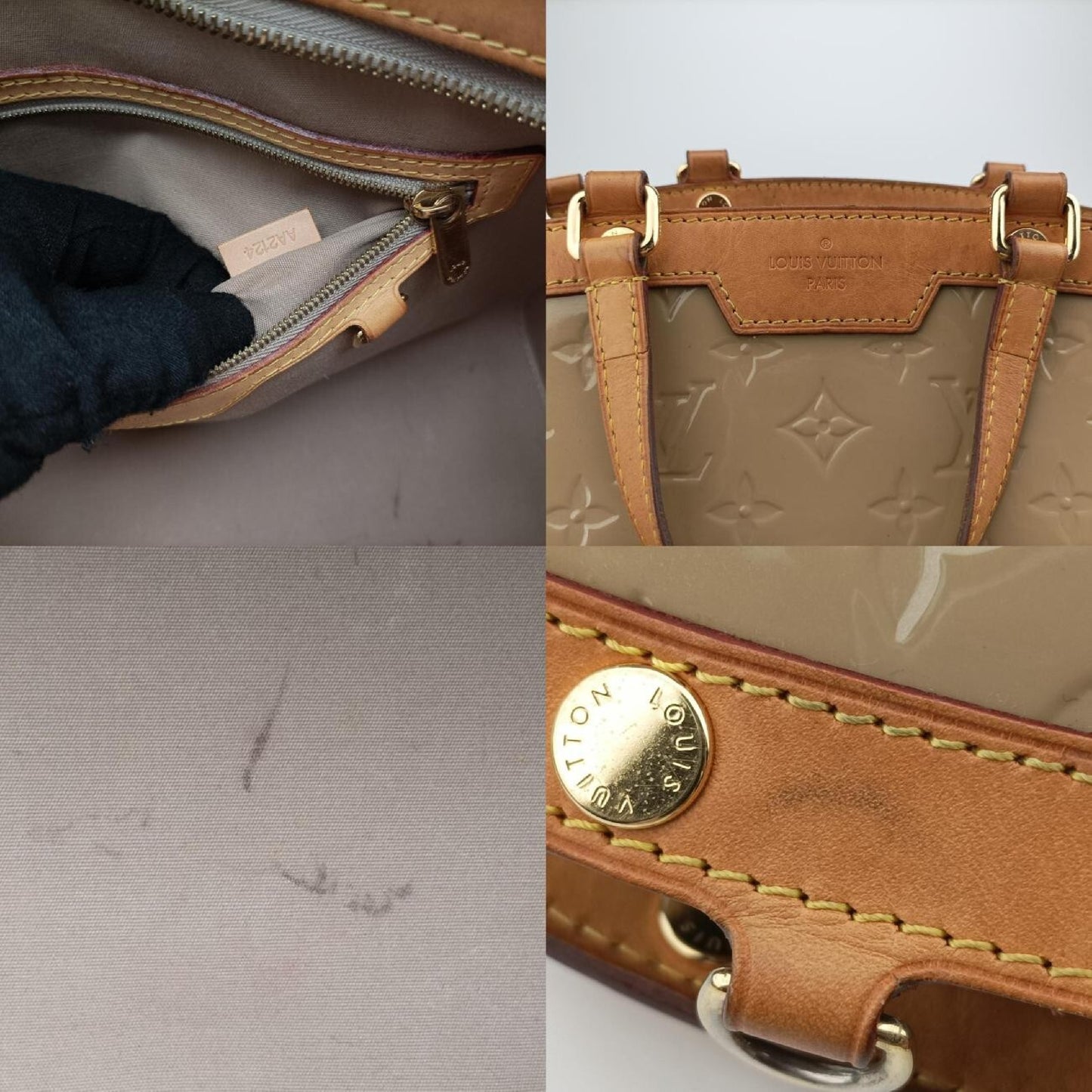 LOUIS VUITTON Blair MM Rose Velour Vernis M91588AA2124 Shoulder Bag