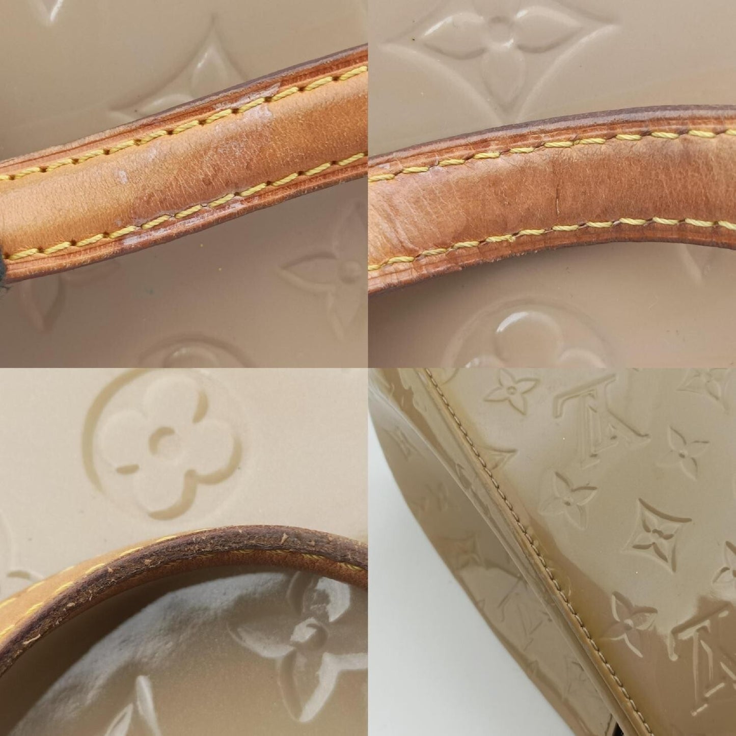 LOUIS VUITTON Blair MM Rose Velour Vernis M91588AA2124 Shoulder Bag