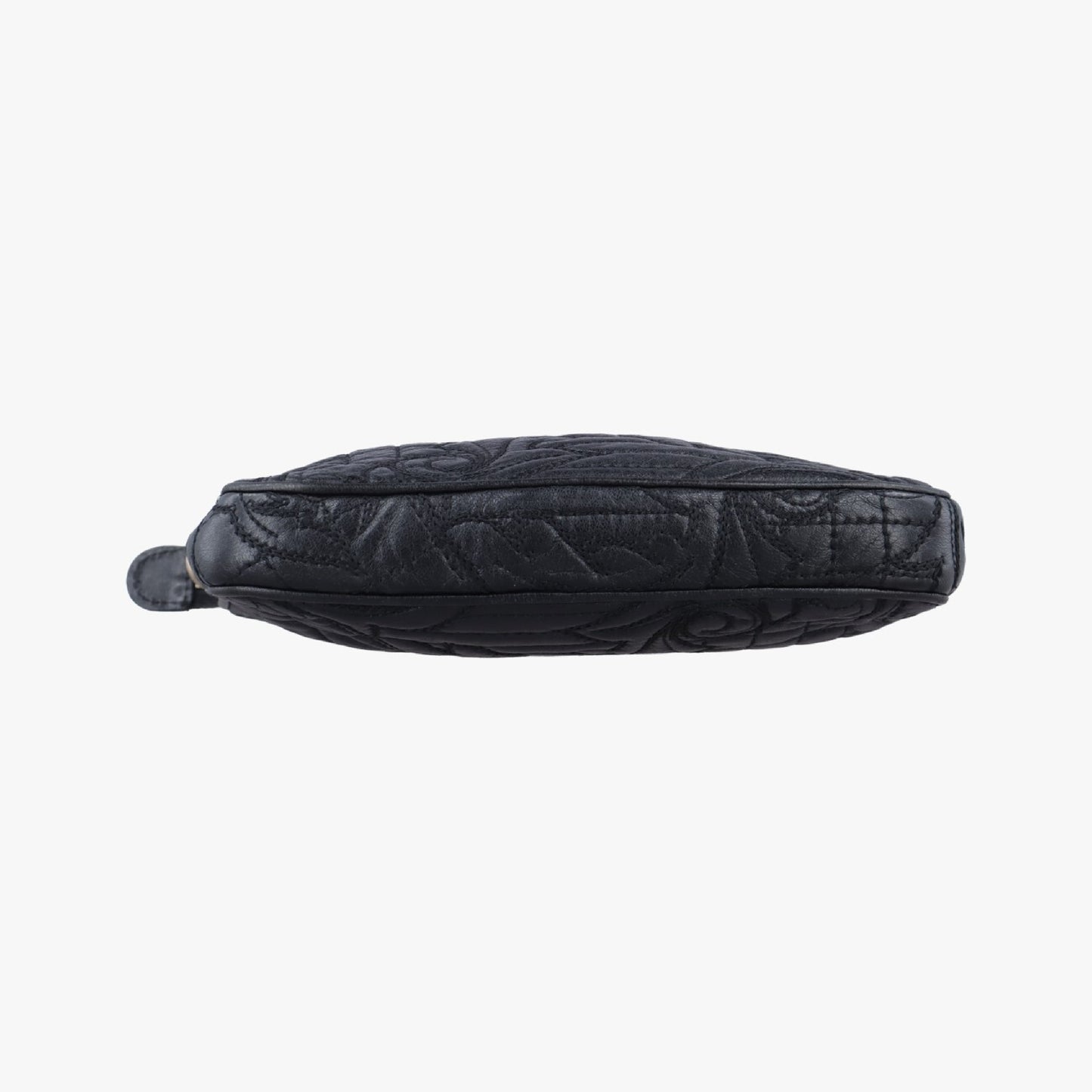 VERSACE Vanitas Quilted Baroque Black Leather Shoulder Bag