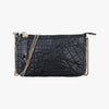 VERSACE Vanitas Quilted Baroque Black Leather Shoulder Bag