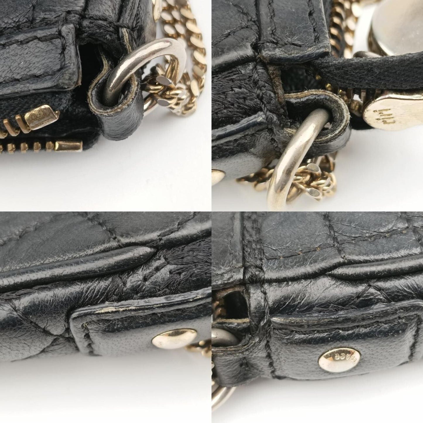 VERSACE Vanitas Quilted Baroque Black Leather Shoulder Bag