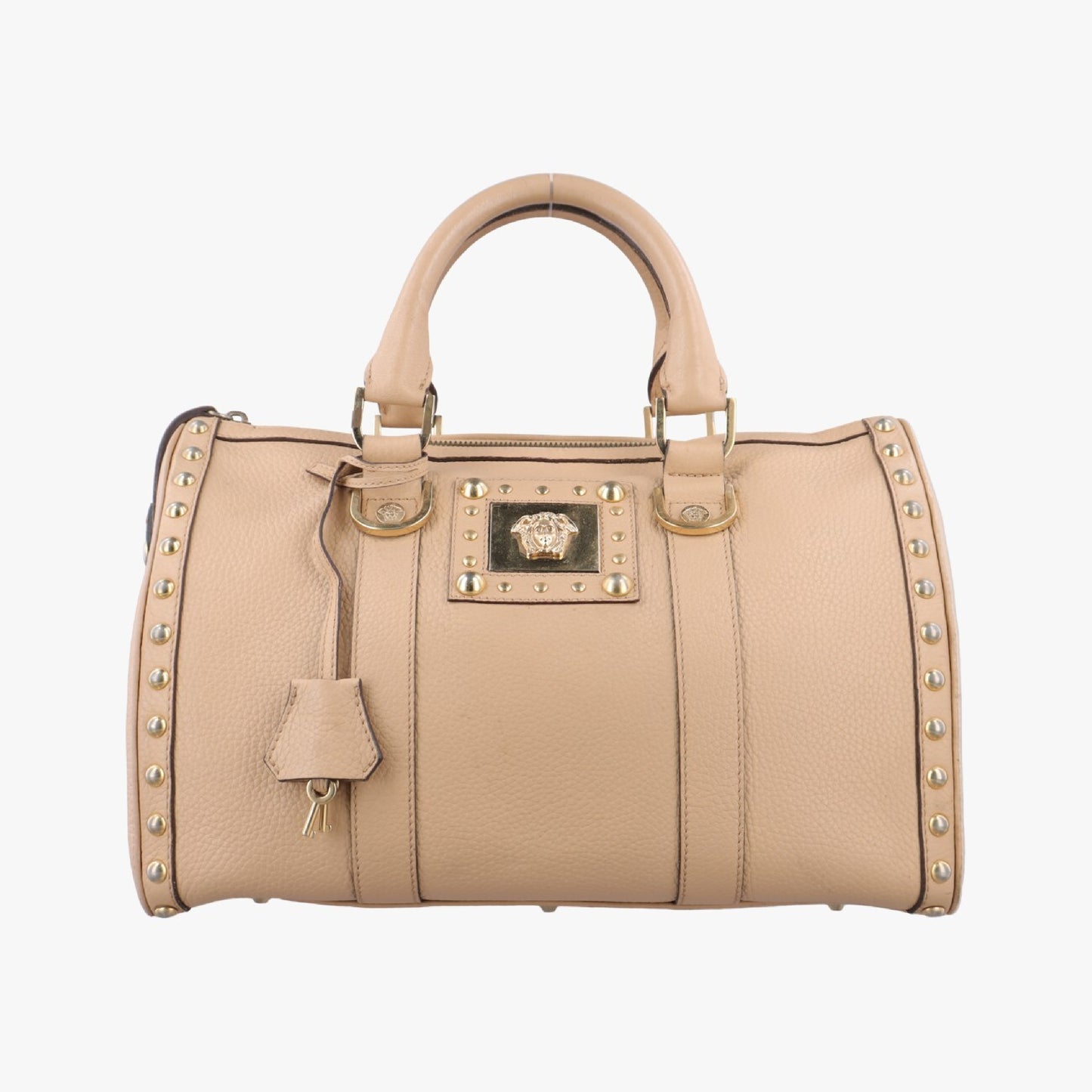 VERSACE La Medusa Beige Leather Handbag
