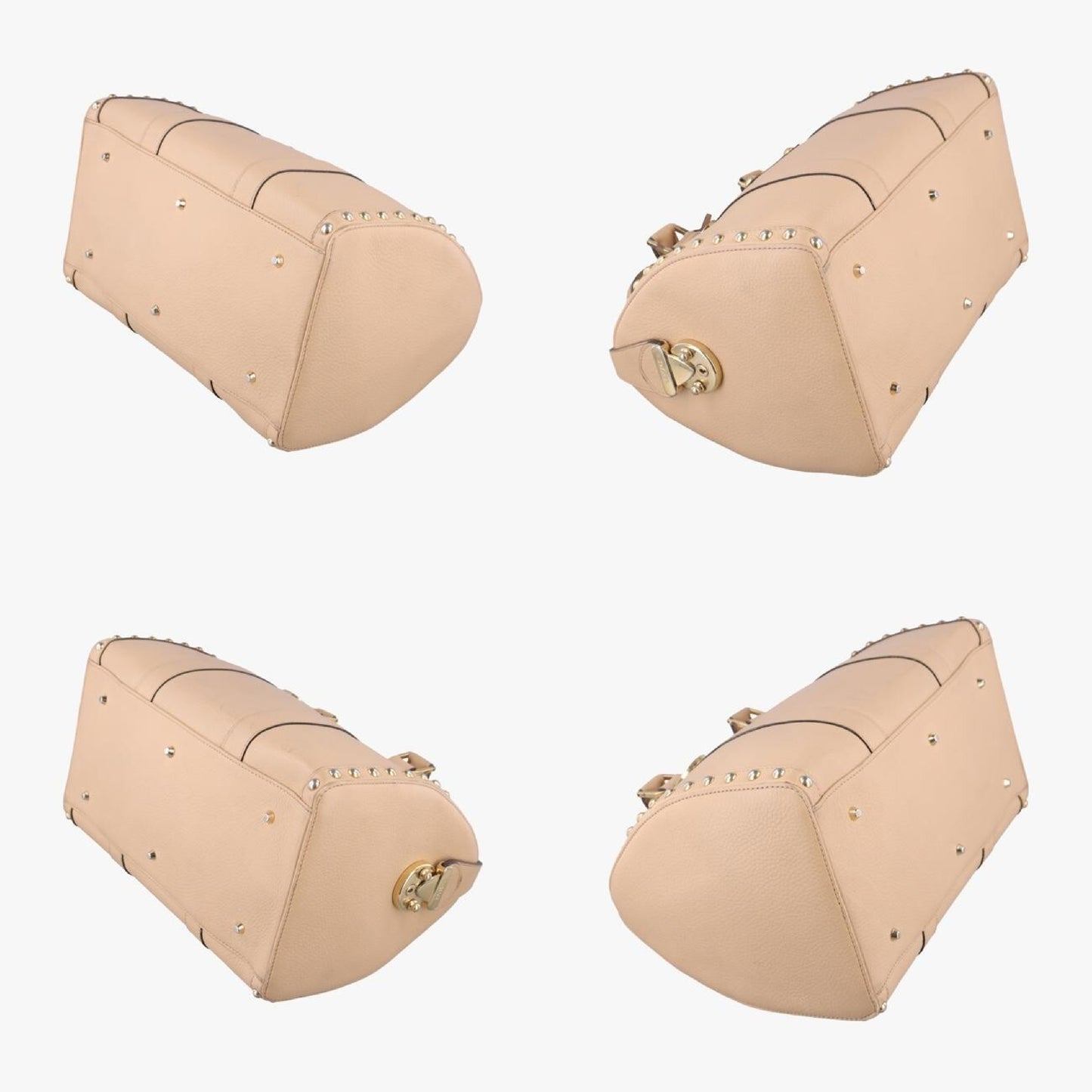 VERSACE La Medusa Beige Leather Handbag