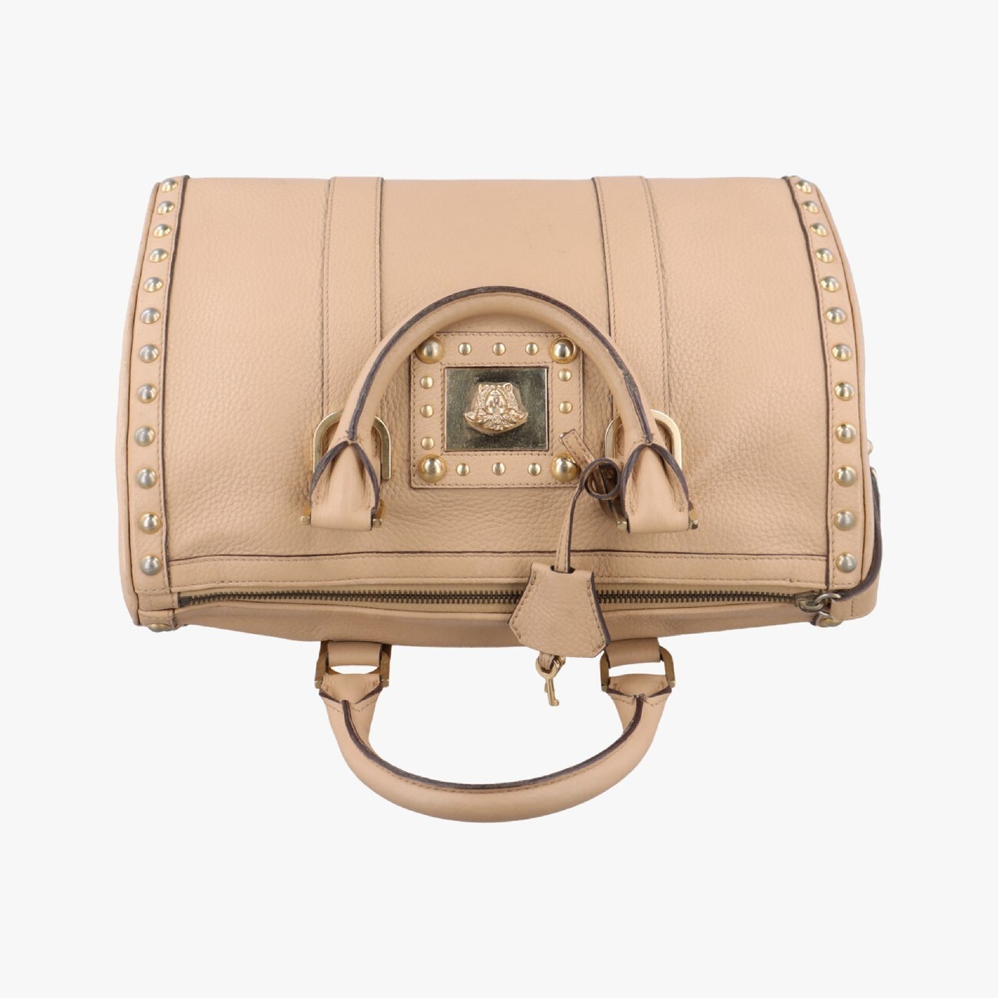 VERSACE La Medusa Beige Leather Handbag