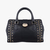 VERSACE Stud Handle Black Saffiano Leather Handbag CLG 772 566 198 745