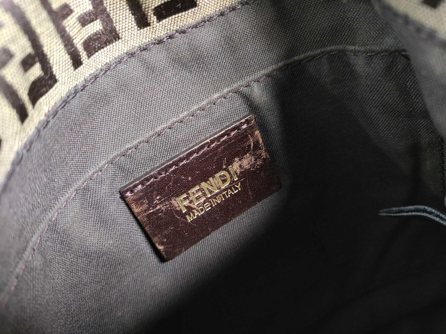 FENDI Zucchino Shoulder Bag