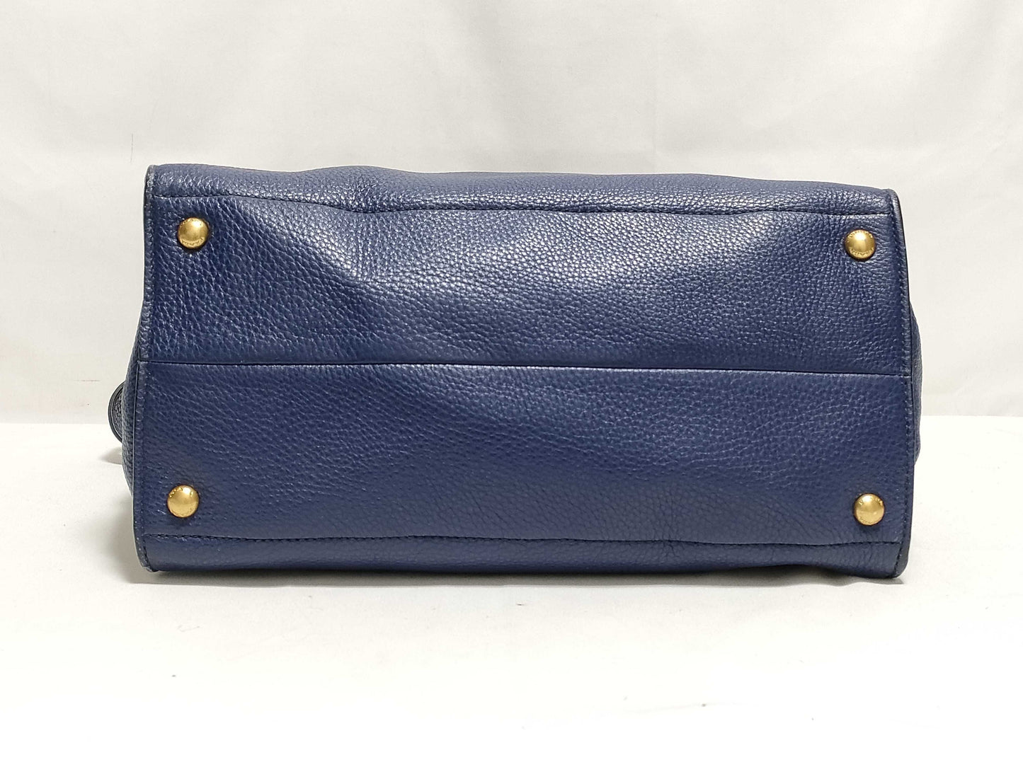 PRADA Prada Tote Bag, Leather, Navy, bn2671, 2-Way Tote Bag