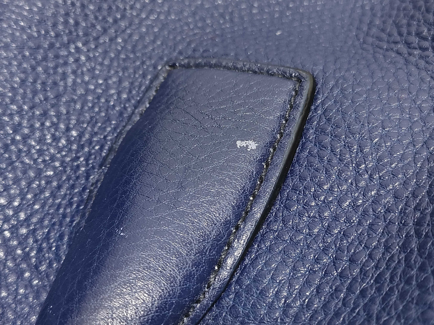 PRADA Prada Tote Bag, Leather, Navy, bn2671, 2-Way Tote Bag