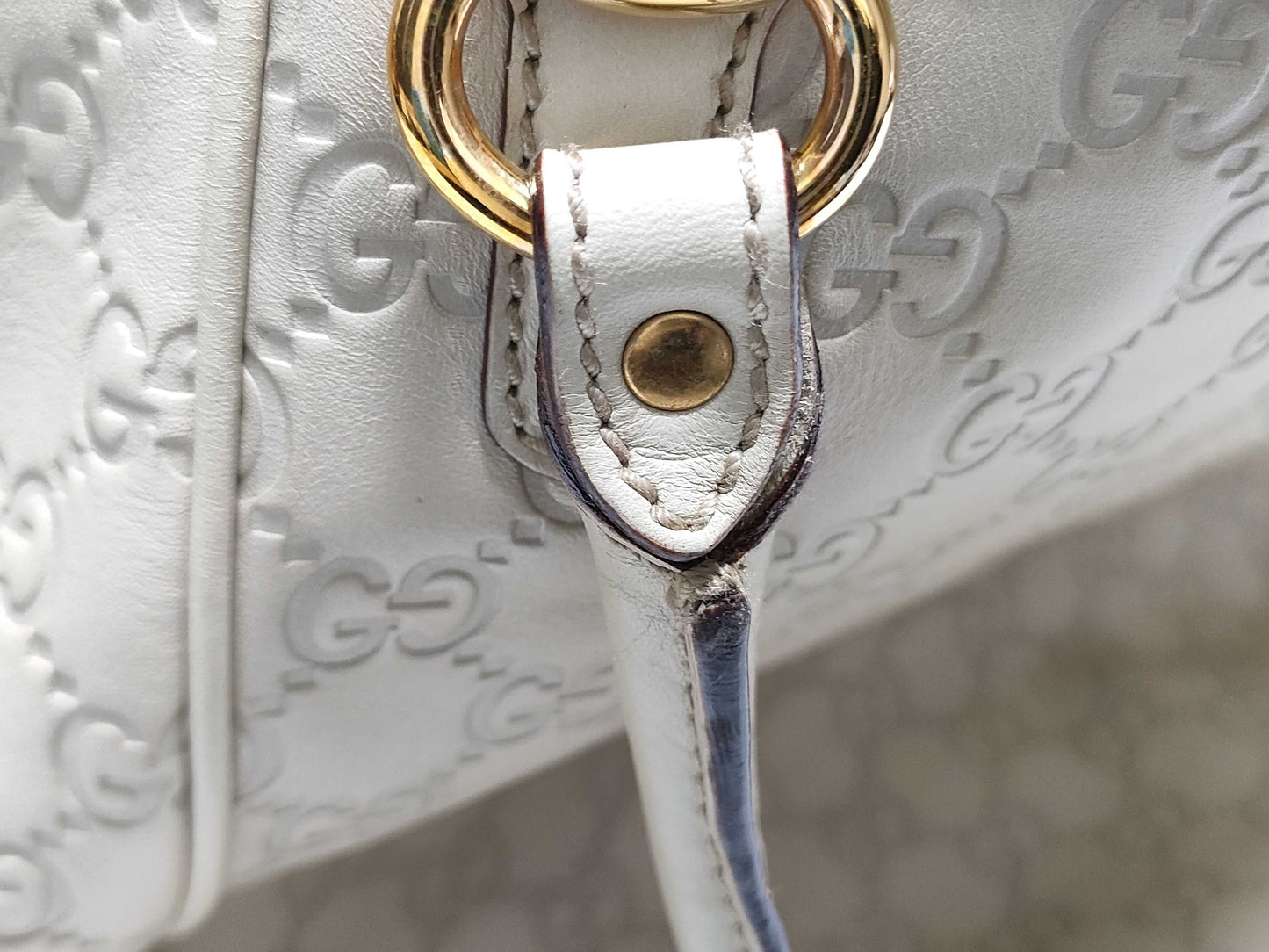 GUCCI Shima Ivory Tote Bag 161128