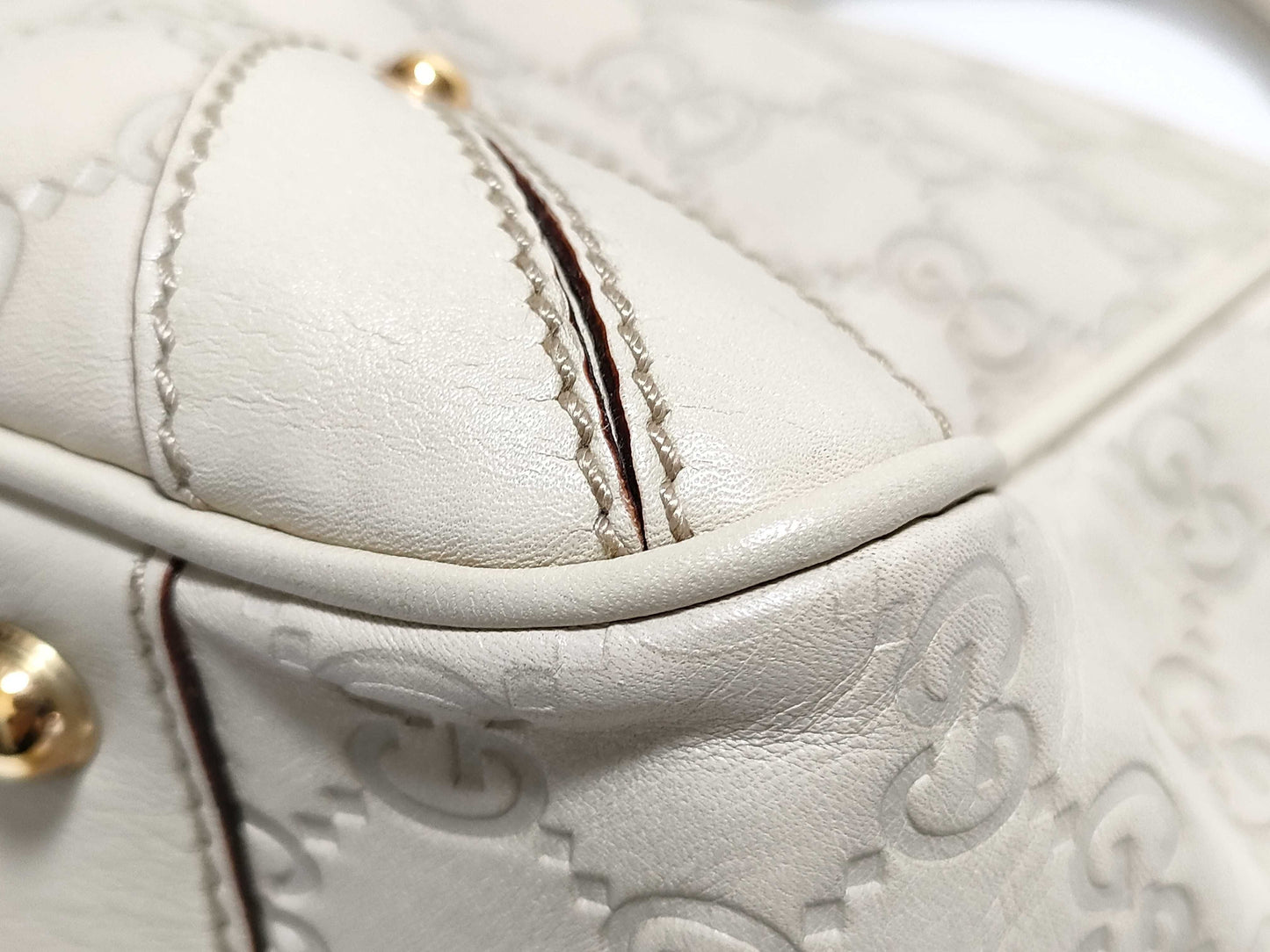 GUCCI Shima Ivory Tote Bag 161128