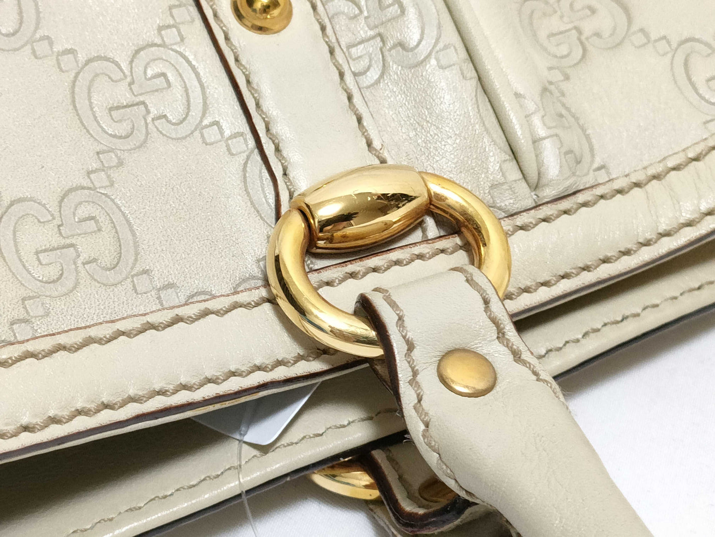 GUCCI Shima Ivory Tote Bag 161128