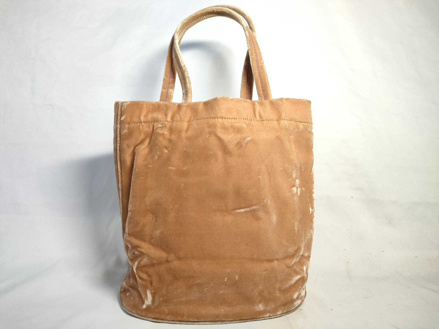 PRADA PRADA Prada Velour Handbag with White Tag