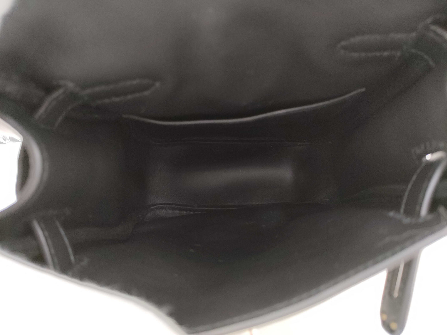 HERMES Kelly Jump K engraved 2025 Swift black with silver hardware backpack