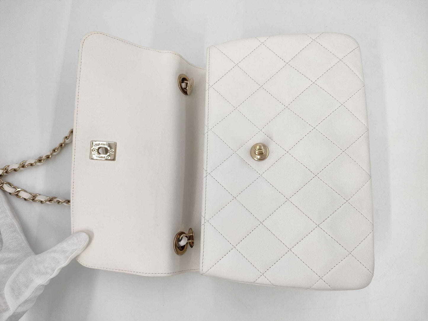 CHANEL Matelasse Small Top Handle Handbag