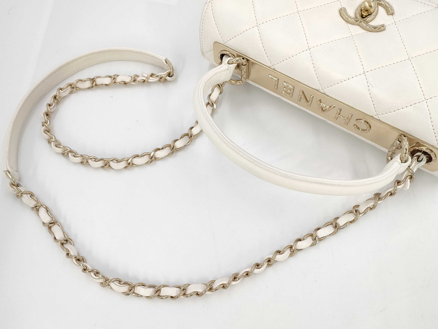 CHANEL Matelasse Small Top Handle Handbag