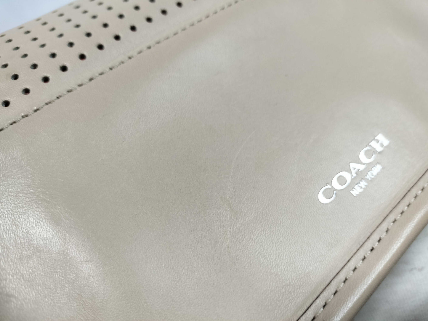 COACH Coach Turnlock Leather Shoulder Bag