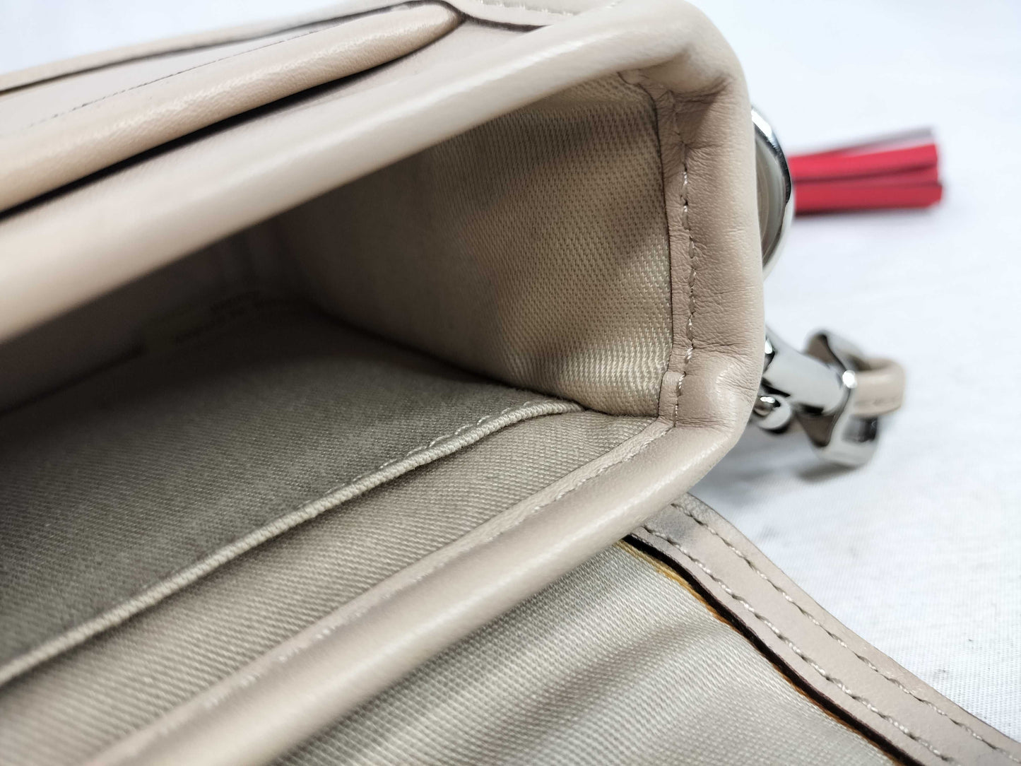 COACH Coach Turnlock Leather Shoulder Bag