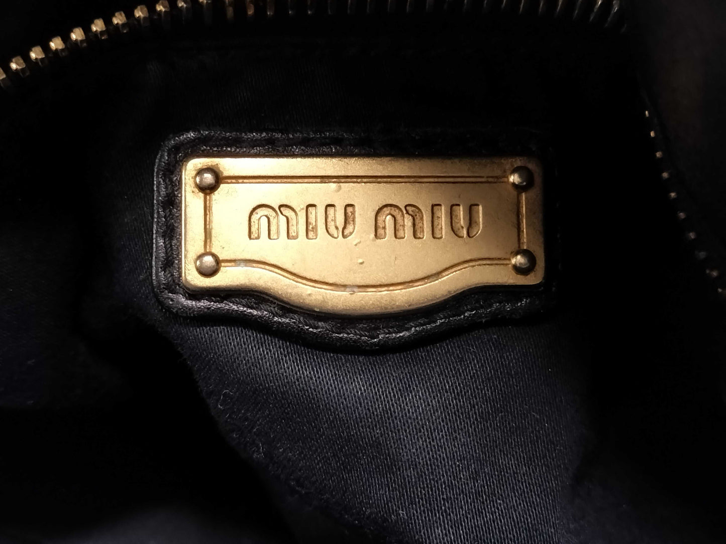 Miu Miu Black Leather Handbag