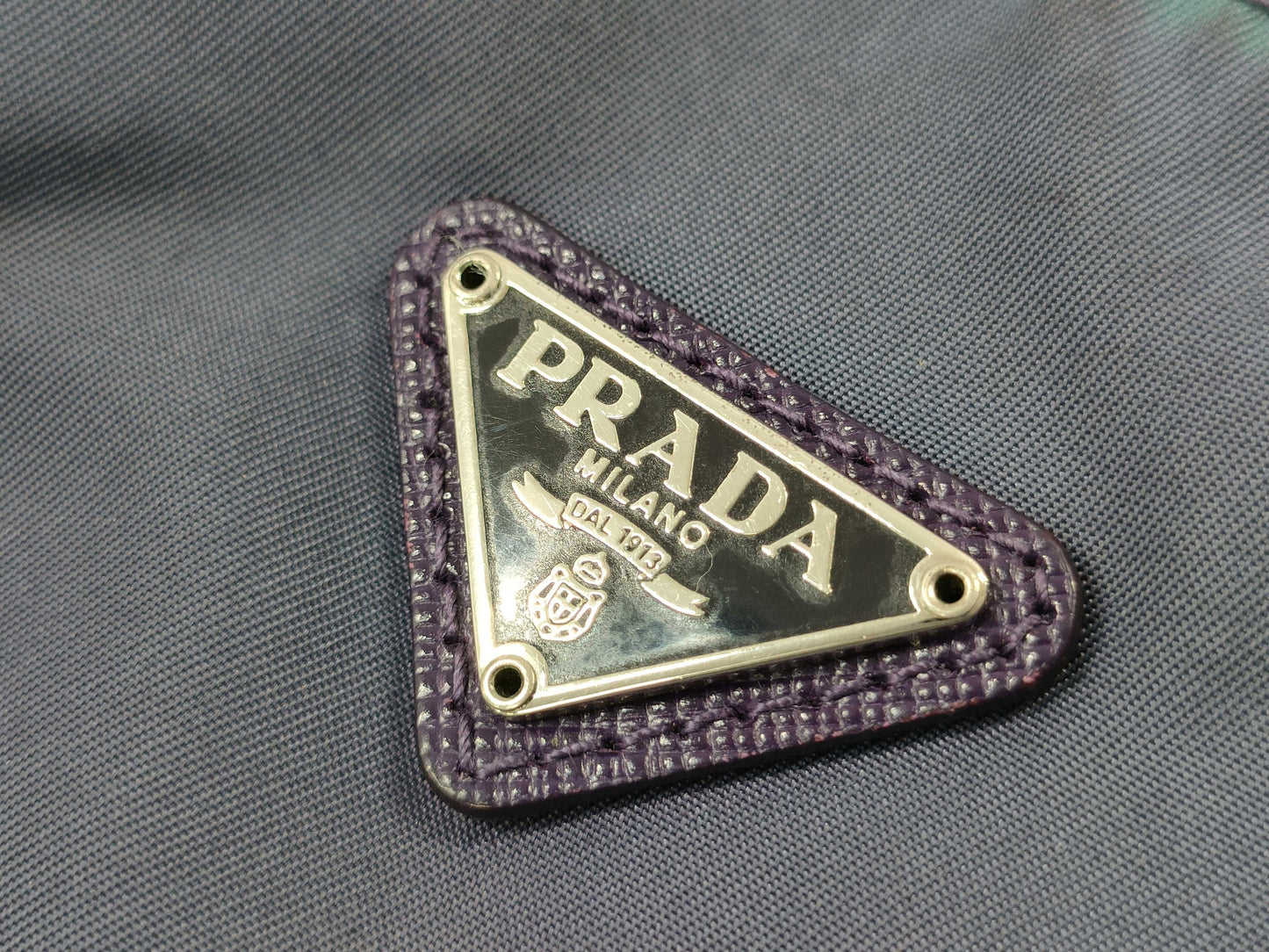 PRADA PRADA Navy Nylon Pouch Pouch