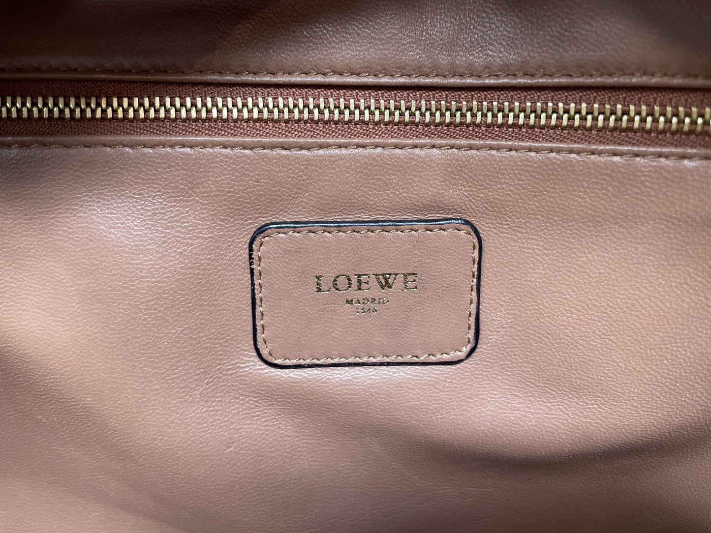 LOEWE Amazona Anagram Two-Tone Handbag