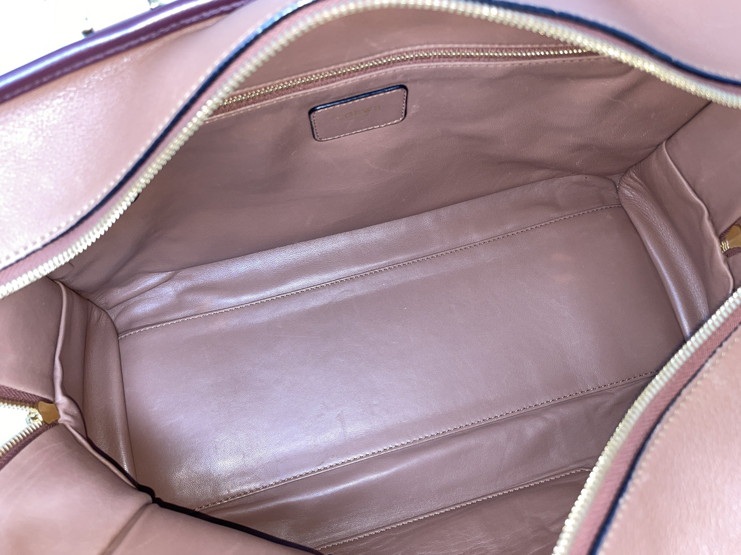 LOEWE Amazona Anagram Two-Tone Handbag