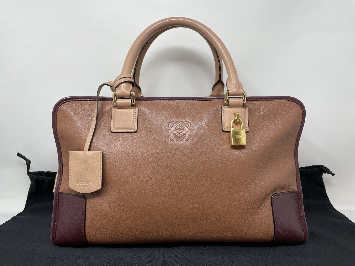 LOEWE Amazona Anagram Two-Tone Handbag