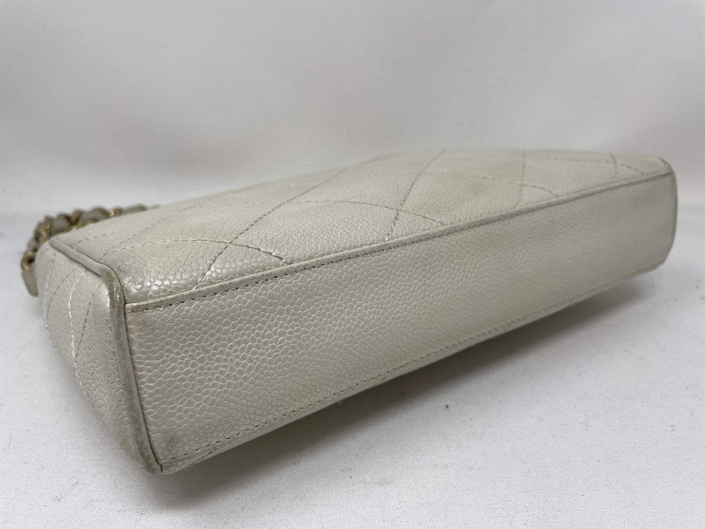 CHANEL Metallic Turn Lock Shoulder Bag with Seal