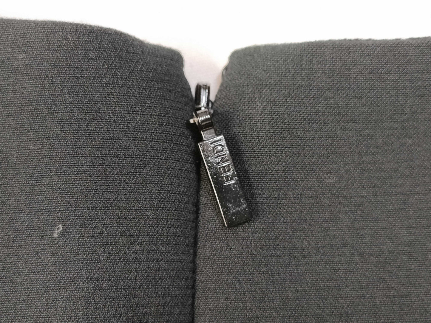 FENDI FENDI Dress Mink Heart Black Dress