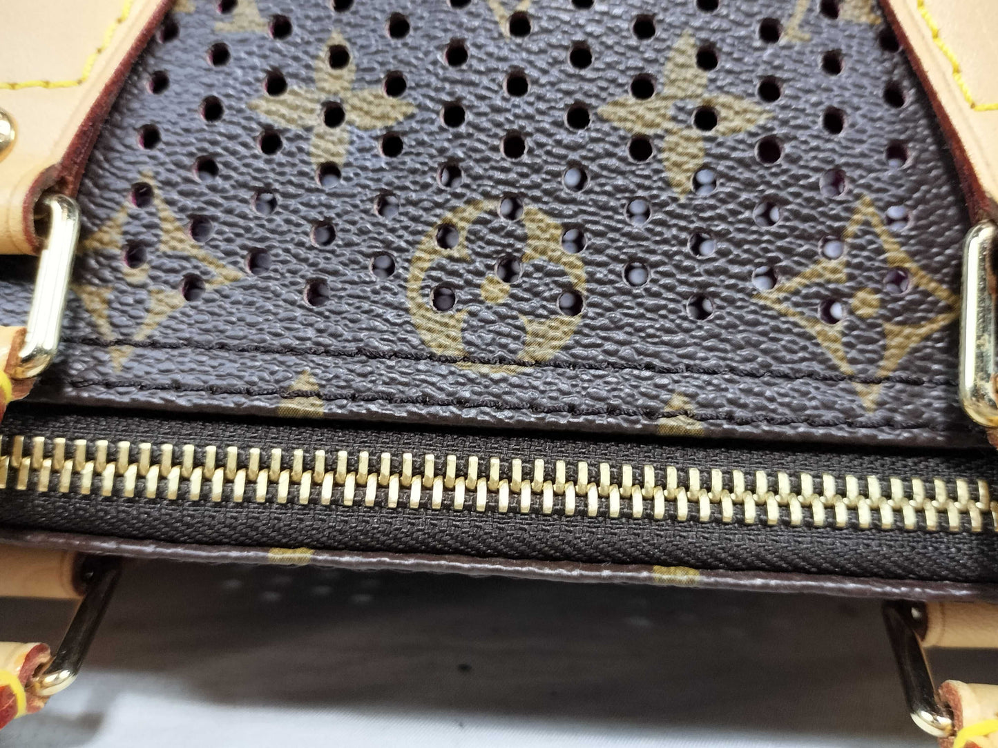 LOUIS VUITTON RFID Unverifiable MB0046 Monogram LVM95180 PerfoSpeedy 30 Fuchsia Handbag
