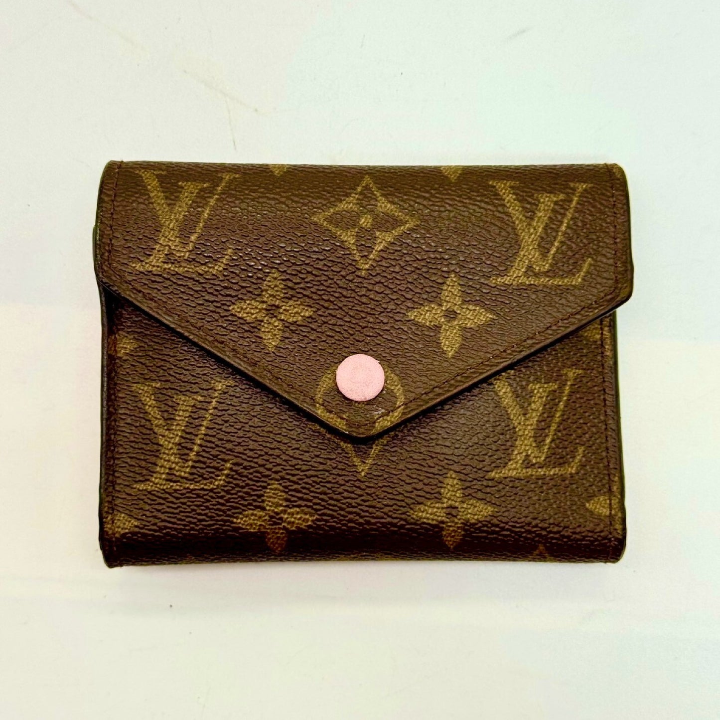 LOUIS VUITTON Monogram Victorine Tri-fold Wallet with Pink Interior SP4197 Wallet