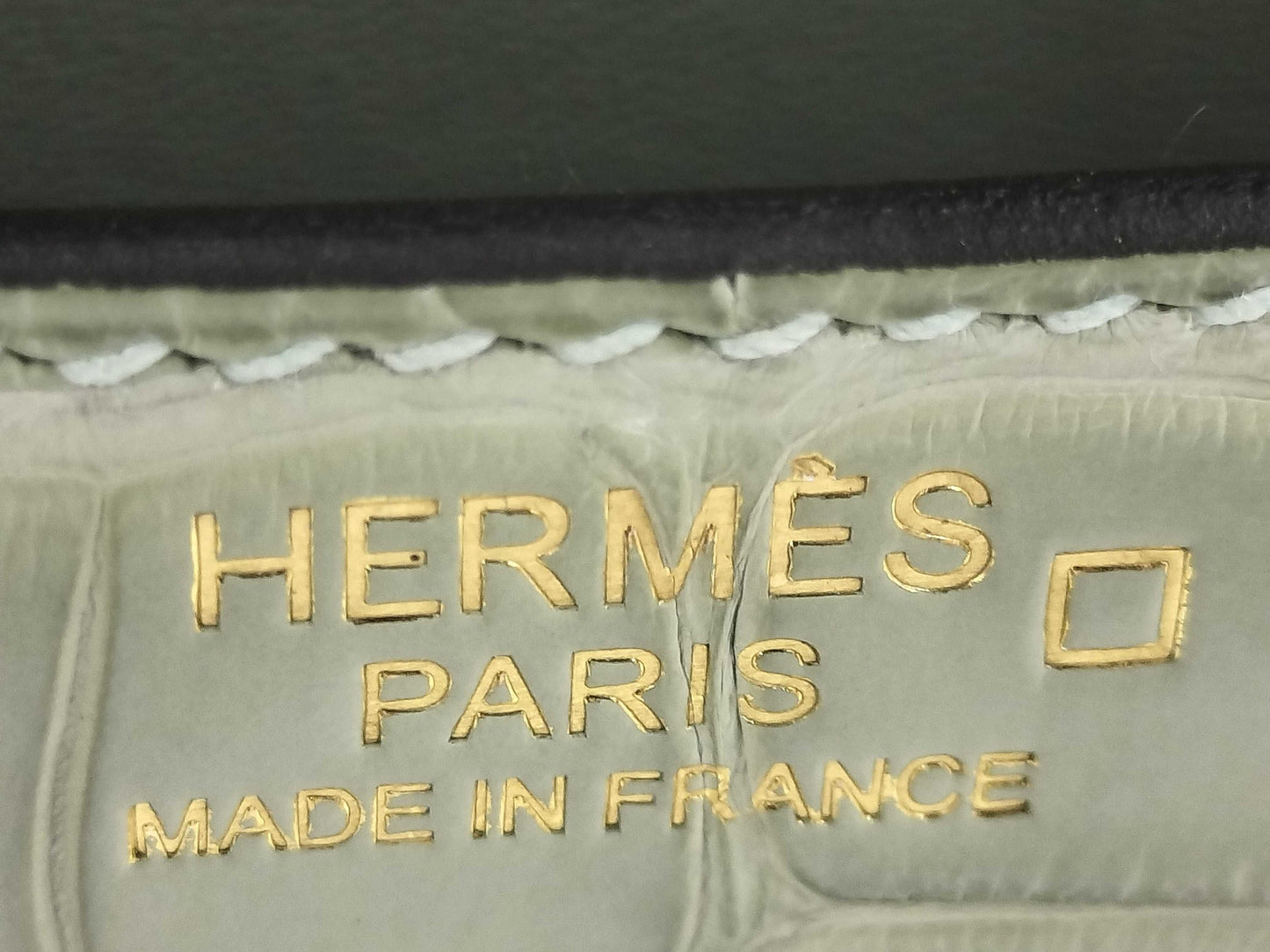 HERMES Constance 3 Trois 24 A stamp 2017 Alligator Shoulder Bag