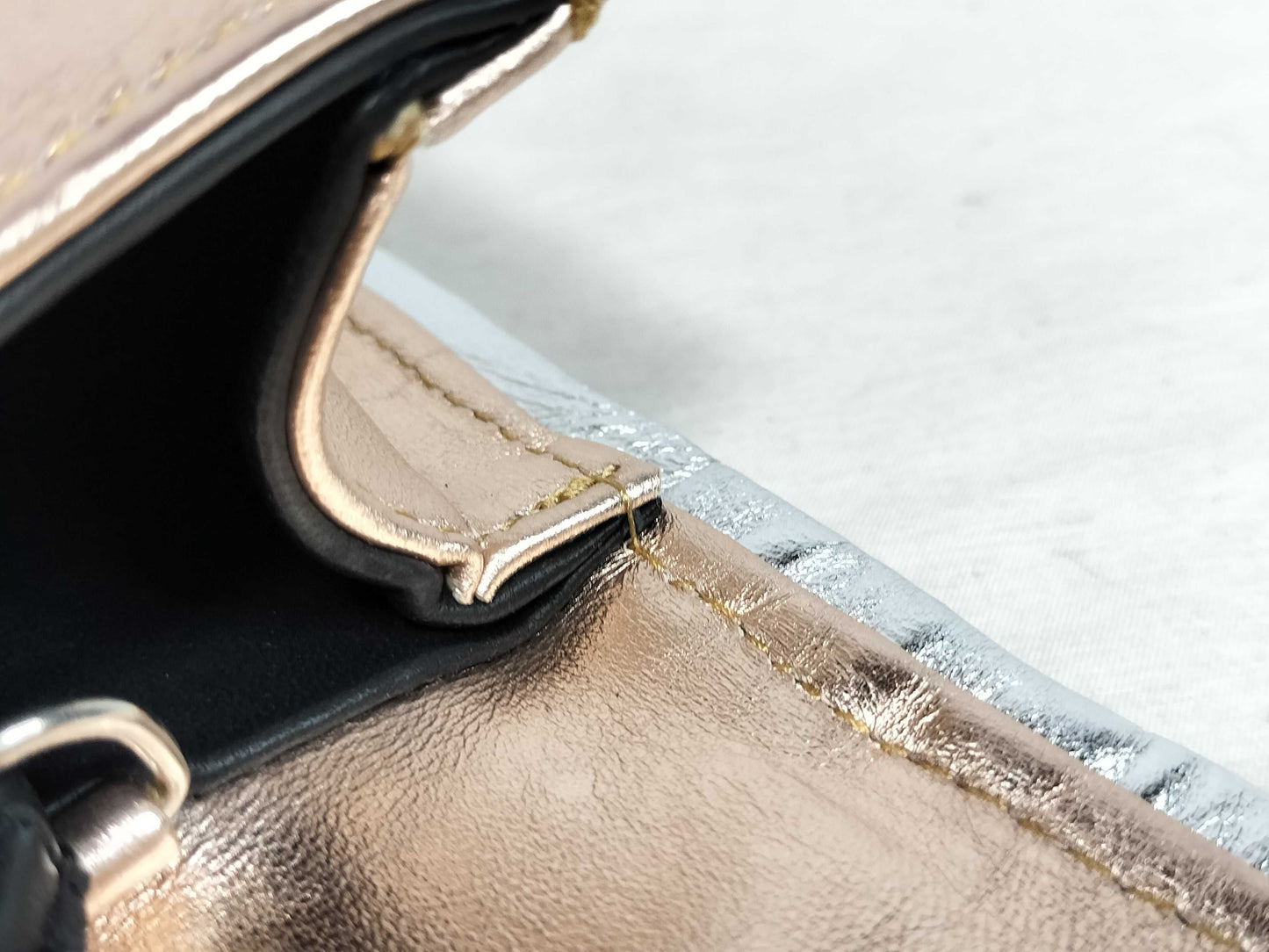 Pierre Hardy Alpha Mini Metallic Shoulder Bag