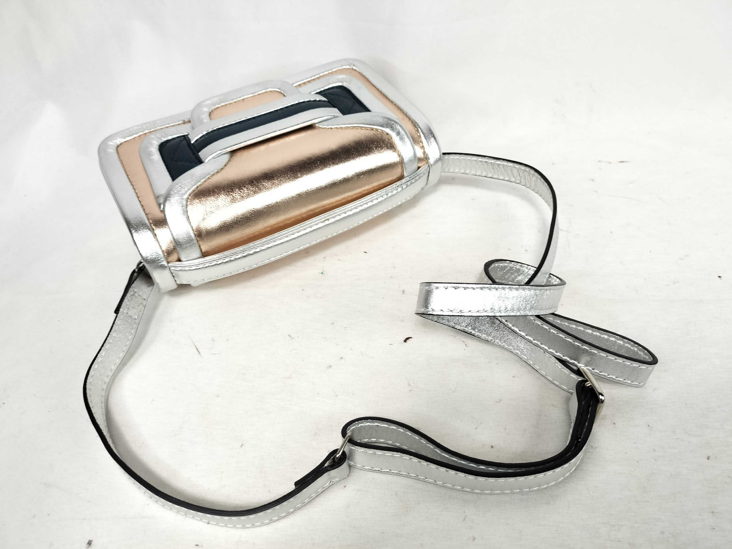 Pierre Hardy Alpha Mini Metallic Shoulder Bag