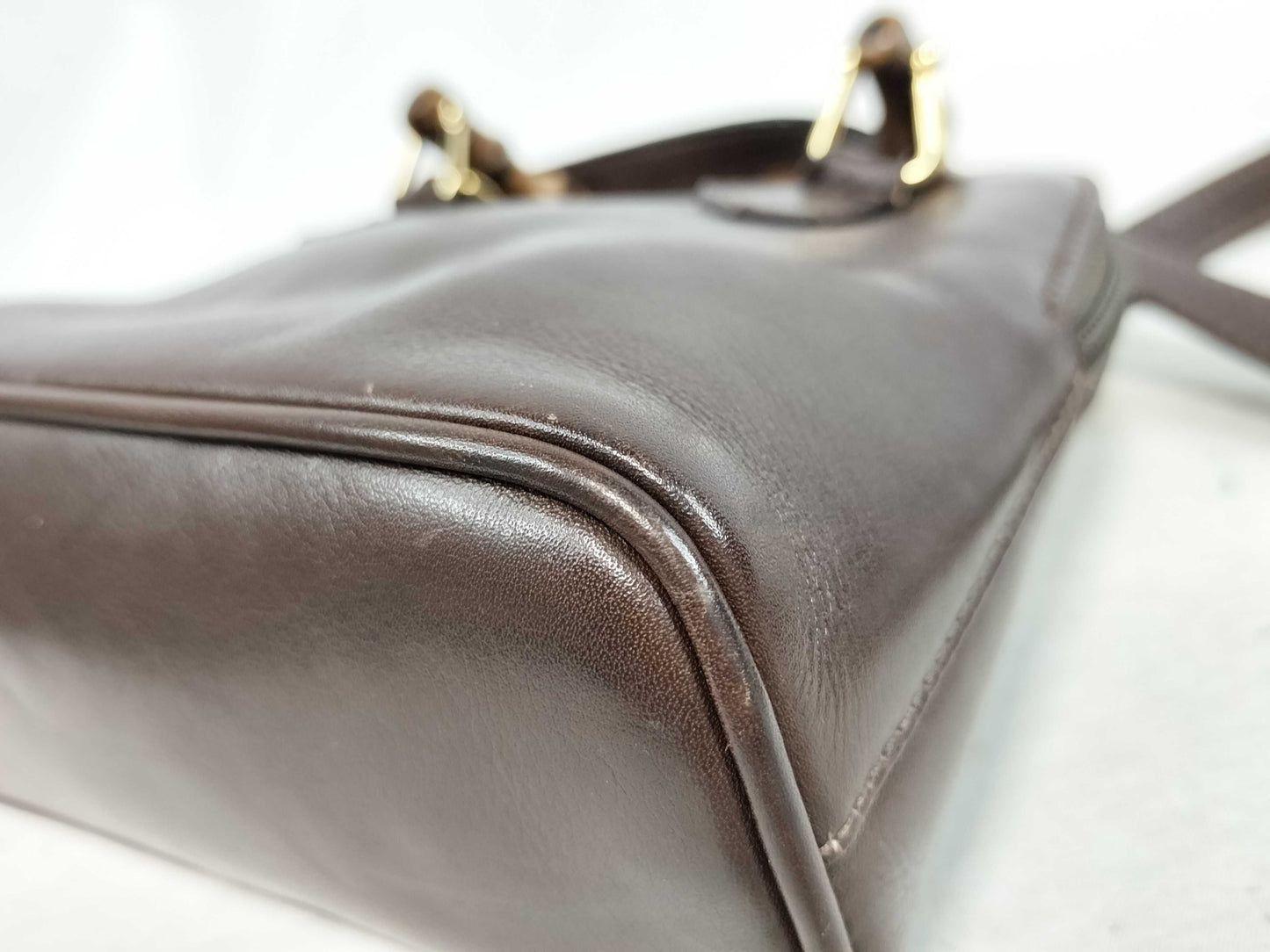 GUCCI Bamboo 2-way shoulder bag/handbag in brown