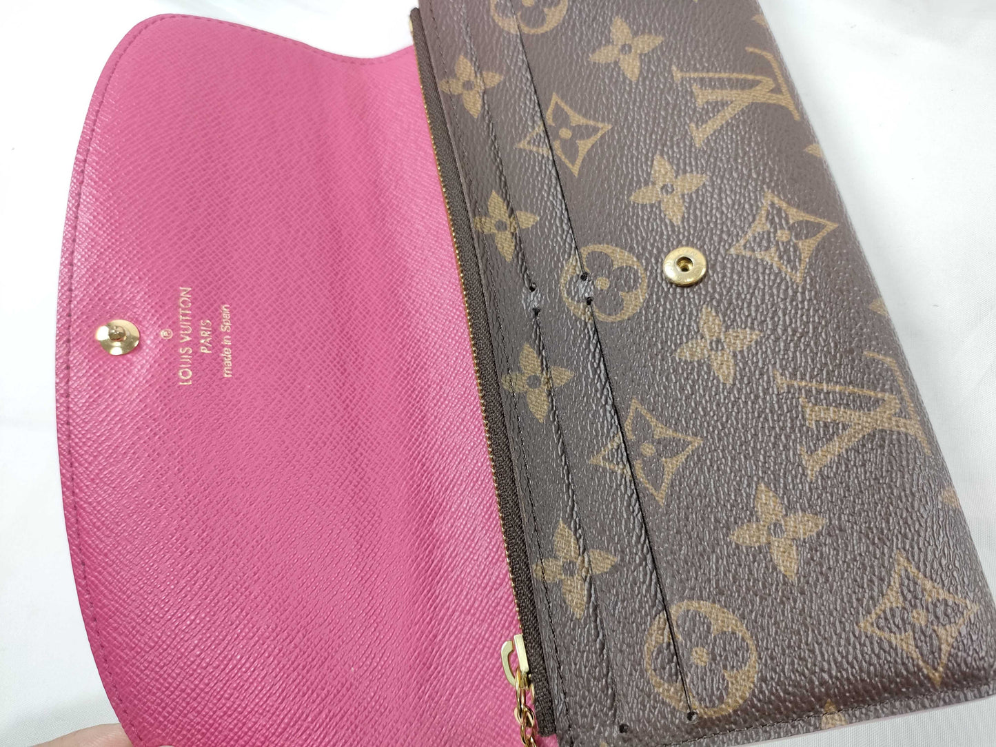 LOUIS VUITTON CA 4177 RFID Unverified Monogram Louis Vuitton Monogram Portefeuille Emilie M64202 Wallet