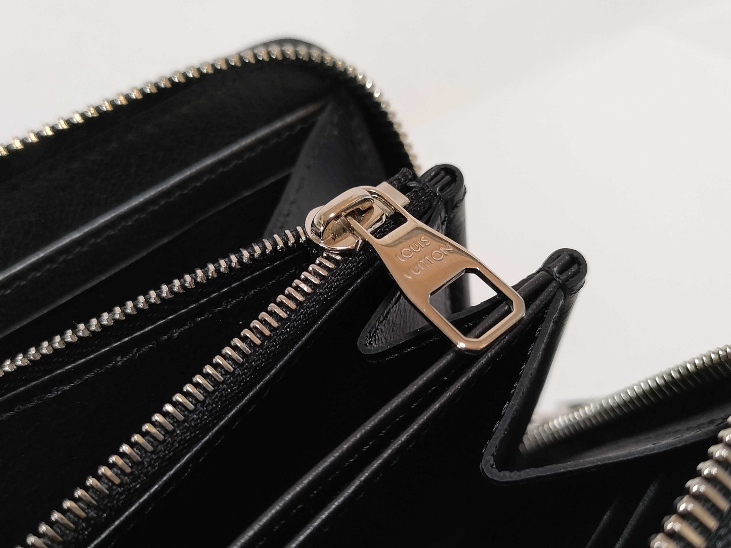 LOUIS VUITTON RFID Verified, Serial Unverifiable, Python Snake Leather Long Wallet, Black