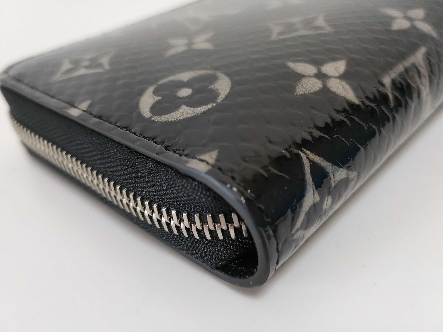 LOUIS VUITTON RFID Verified, Serial Unverifiable, Python Snake Leather Long Wallet, Black