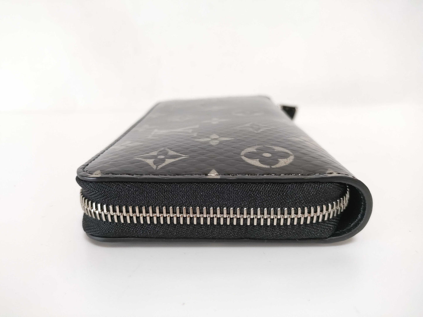 LOUIS VUITTON RFID Verified, Serial Unverifiable, Python Snake Leather Long Wallet, Black