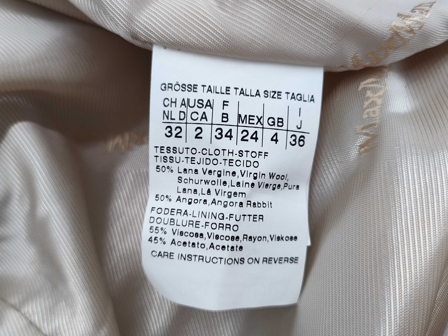 MaxMara Angora Coat Size 36 Coat