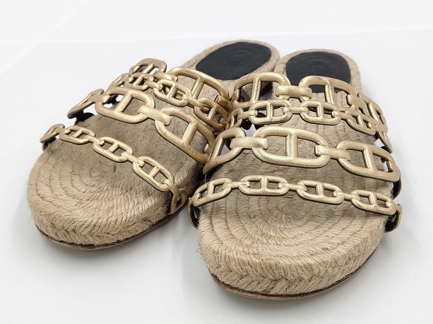 HERMES Chaine Sandals Size 37 Sandals
